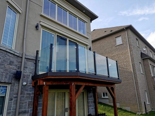 frameless glass balcony railings canada