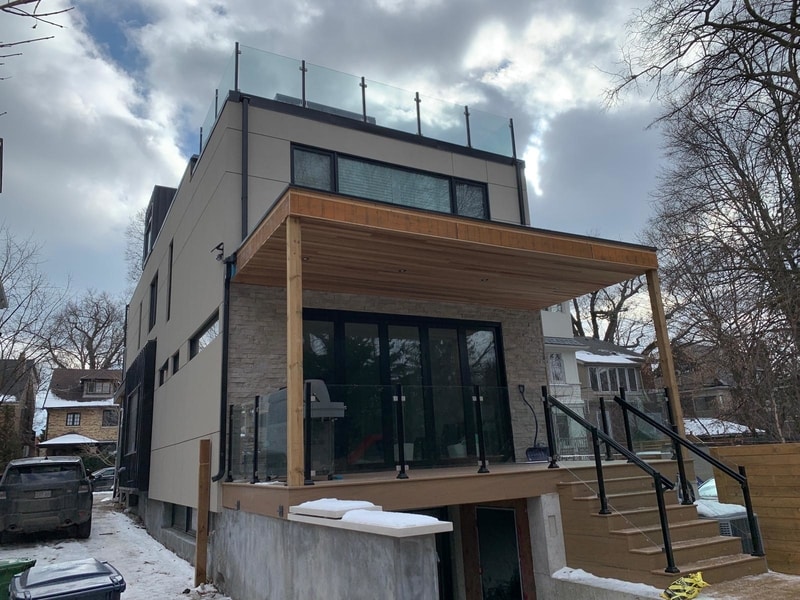 frameless glass balcony railings