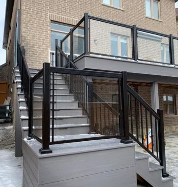 glass balcony railings canada